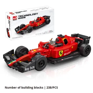 MeiJi 13014 Set di Costruzioni per Bambini, Modello di Auto Sportiva Formula 1, Puzzle STEM, Regalo Educativo - Product Image 2