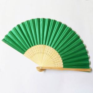 Abanico Plegable de Bambú Portátil de 21 cm al por Mayor, con Logotipo Personalizado, Regalo de Boda, Decoración Pintada Ecológica, Entrega Inmediata - Product Image 1