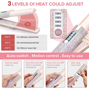 Mini lisseur portable USB, outil de <span class=keywords><strong>coiffure</strong></span>, sèche-cheveux, vente en gros, marque privée, personnalisation, lisseur et boucleur - Product Image 2