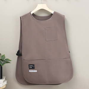 Không thấm nước unisex BIB vest Tạp dề tái sử dụng không tay làm việc đồng phục với chiều dài mở rộng cho nhà bếp cà phê cửa hàng vv. - Product Image 6