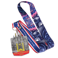 Médaille personnalisée pour la course à pied sur sentier 5K, en émail, avec ruban, pour compétition sportive en plein air, souvenir, cadeau