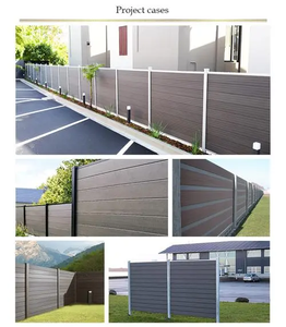 Valla de Jardín de Material Compuesto WPC Corey, Valla Deportiva Económica, Modelo 3D, Marco Metálico con Recubrimiento en Polvo, 6 pies de Altura - Product Image 4