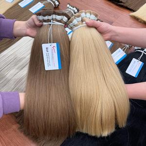 Extensiones de cabello humano vietnamita cabello a granel Extensiones de cabello a granel recto natural Color Ombre 100% Listo para enviar - Product Image 1
