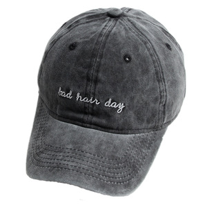 Gorra de Béisbol Unisex 100% Algodón con Bordado y Estampado de Día de Pelo Malo, Protección Solar para Verano - Product Image 5