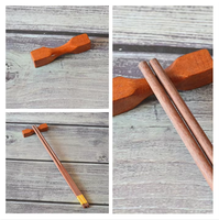 Support de baguettes en bois personnalisé avec logo, repose-baguettes pour restaurant, cuisine, accessoires de table à manger, cadeau, fournitures