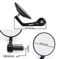 Rétroviseurs universels pour guidon de vélo, accessoires latéraux en verre de 95mm pour moto