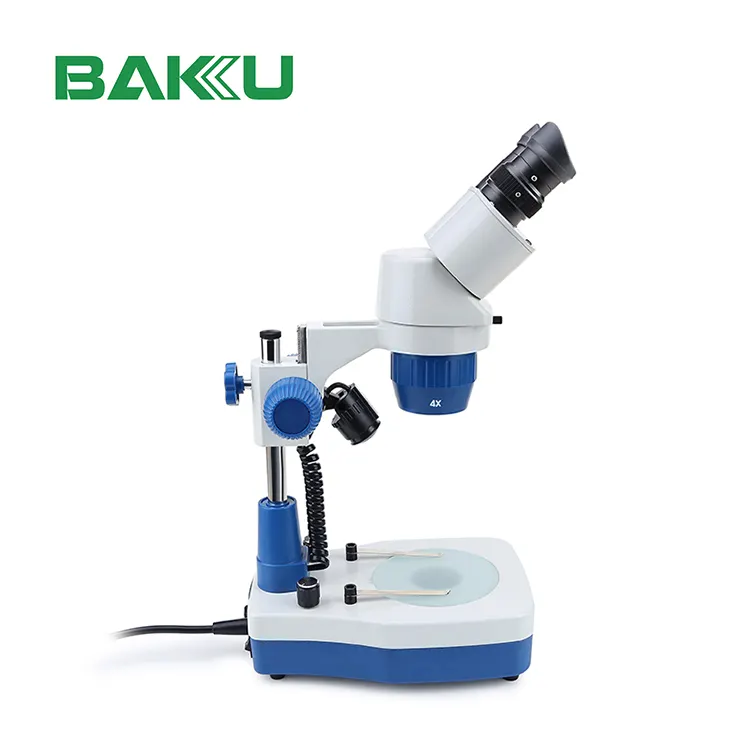 Binocular estéreo para reparación electrónica, microscopio electrónico BK-007 BAKU, pcb, precio al por mayor