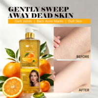 Gel Douche Exfoliant et Éclaircissant au Curcuma et Vitamine C 1000ml pour Tous Types de Peau, Effet Peau de Biche, Anti-âge, Parfumé