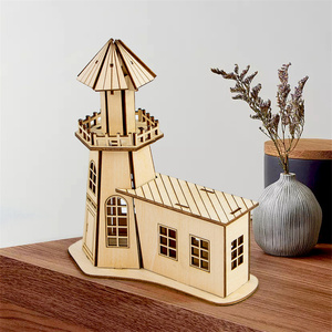 Meilleure vente <span class=keywords><strong>tour</strong></span> de construction en bois Puzzle jouet éducatif vacances bureau artisanat décoratif - Product Image 6