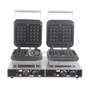 Haute efficacité Snack Food Equipment Corps en acier inoxydable Plaque en fonte Rectangle belge <span class=keywords><strong>Gaufrier</strong></span> <span class=keywords><strong>Prix</strong></span> - Product Image 2