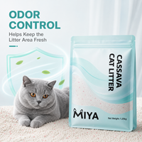 Litière pour chat en manioc écologique, faible dispersion, agglomération rapide, parfum personnalisé, formule personnalisée OEM ODM, emballage pour acheteurs mondiaux