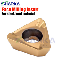 Plaquettes de fraisage en carbure SHARKA 3PKT 150508 3PKT060304 3PKT100408 3PKT150508 3PKT190608 R-M pour fraiseuse CNC