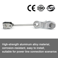 Serre-câble ADSS réglable en alliage d'aluminium avec composants en nylon pour ligne de transmission aérienne à fibre optique