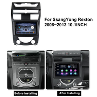 Pour SsangYong Rexton 2002~2006~2012, autoradio Android 2 Din avec écran tactile, navigation GPS, Carplay, lecteur multimédia, tableau de bord