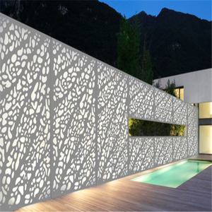 Lazer kesim alüminyum bahçe çit panelleri dekoratif üst mızrak Metal alüminyum alaşım bahçe çit panelleri - Product Image 4