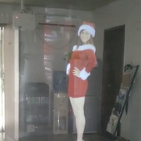 Film de projection arrière holographique pour vitrine d'affichage 3D, en PET transparent auto-adhésif, angle de vision de 135°, transmission de 83%