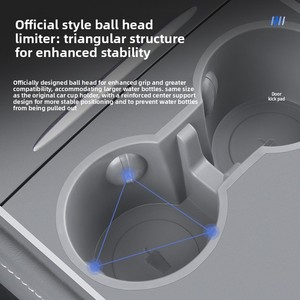 Y L/Y/3 รุ่นตัวจำกัดที่วางแก้วคอนโซลกลาง ปะเก็น TPE รุ่น TSL1770 ขายส่ง - Product Image 3