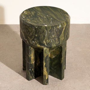 Meubles Kumusi <span class=keywords><strong>Table</strong></span> d'appoint en marbre vert naturel Mobilier de maison design <span class=keywords><strong>Table</strong></span> multicolore <span class=keywords><strong>Table</strong></span> d'appoint en marbre de pierre de luxe - Product Image 2