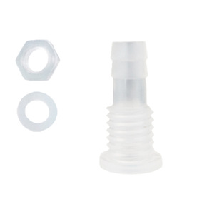 Connecteur fileté en plastique 8-M12 avec écrou et rondelle pour raccord de tuyau - Product Image 1