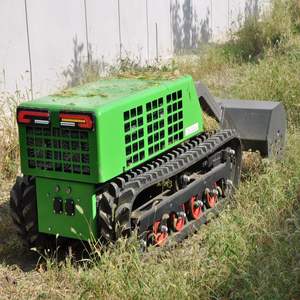 Electric <b>Battery</b> Operated Tracked Lawn Mower | Remote Controlled Grass Cutting Machine 1150mm Cutting Width 1-5KM/H Speed for - Product Image 2