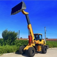 Chine Chargeur sur pneus avant Mini chargeur télescopique Chargeur sur pneus électrique diesel 2t 2.5 tonnes 3 T