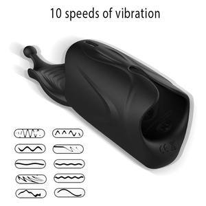 Entraîneur d'endurance pénienne, masturbateur masculin avec stimulation du gland et du scrotum, fonction de gémissements interactifs, jouets sexuels pour hommes - Product Image 3