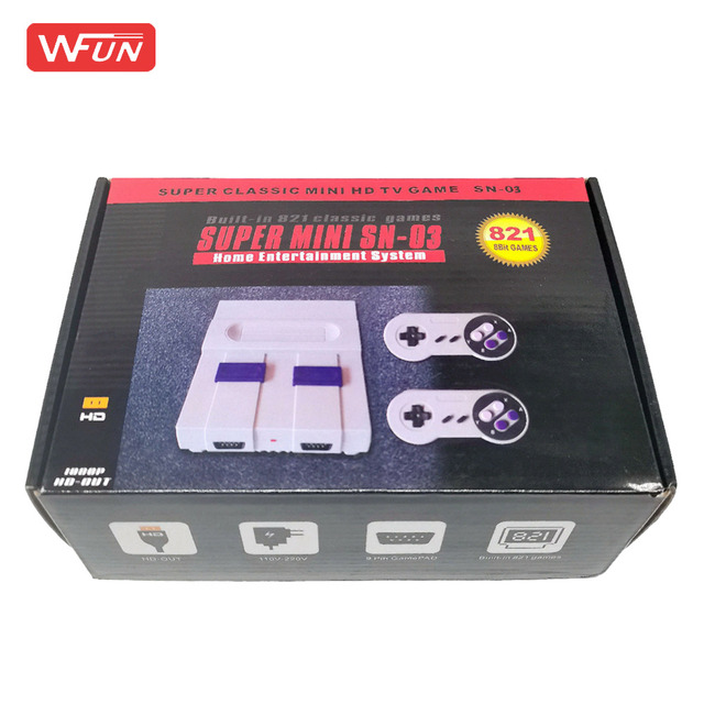 8 Bit Handheld Game Player Mini Retro HD TV Video Game Console With 821 Games