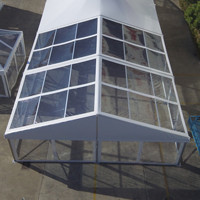 Tentes de réception extérieures robustes pour événements, fêtes et mariages, avec toile et tissu PVC imperméables, pour 50 à 1000 personnes, taille personnalisable