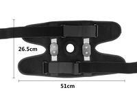 Genouillères de compression sportives noires avec plaque de soutien en aluminium et joint amortisseur en gel de silicone