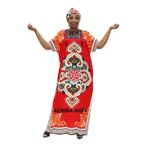 Africa Traditional Clothing For Women New African Print Elastic Dashiki Maxi Dress For Women