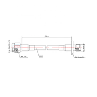 Usine SMA mâle à SMA femelle bride connecteur de montage sur panneau pour RG402 RG141 RG 402 RG 141 bleu veste RF Pigtail câble d'extension