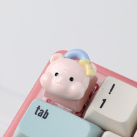 Keycap Resin Kartun Headset Stereo Mekanik Lucu Desain Gadis Kecil Model ESC Key, Laris Manis, Buatan Cina