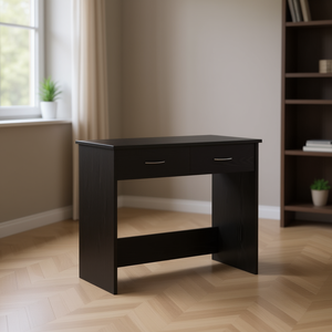 Scrivania per computer in legno ingegnerizzato nero, 31,5 x 15,75 x 29,53 pollici, design elegante, mobili per ufficio domestico - Product Image 2