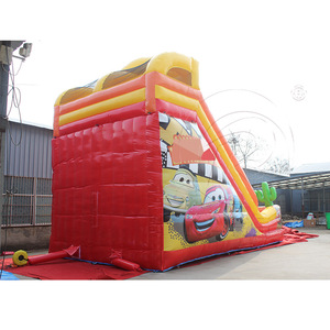 Tobogán inflable doble húmedo/seco para carreras de autos, tobogán acuático inflable, castillo inflable con soplador para fiestas infantiles - Product Image 3