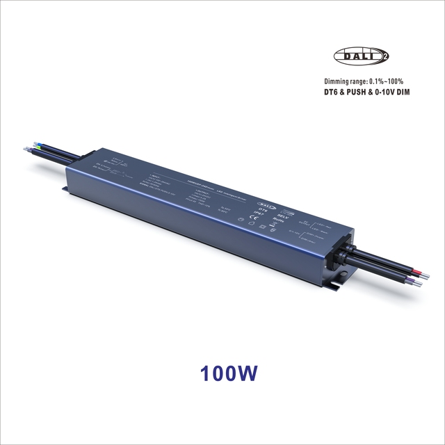 DALI-2 Intelligent Dimming LED Power Supply, 60W/100W/150W/200W/250W 300W Series | 0.1% Dimming Depth | Flicker-Free | PF>0.96 |