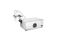 Produit phare : Remplisseuse semi-automatique haute précision à double buse avec pédale de commande, pour eau pure, huile, vinaigre, alcool, vitesse réglable