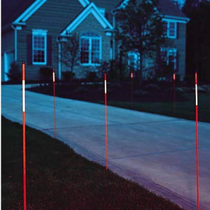 Driveway Marker 5/16" snow Marker Poles FRP <b>Rod</b> Reflective Solid Frp <b>Rod</b> with Reflective Tape - Product Image 3