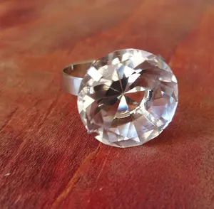 Anel de guardanapo de cristal Mh-9189, anel de vidro cristal para decoração de casamento, guardanapo de vidro cristal