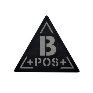 Glow-in-The-Dark Ma Thuật Con Dấu Tam Giác A B O AB Loại Máu Nylon Phản Quang IR Các Bản Vá Lỗi - Product Image 4