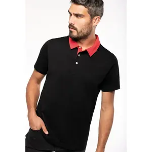 Maglia polo bicolore K260 personalizzabile per merchandising - Product Image 3