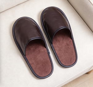 Pantoufles de luxe en laine mérinos pour hommes <span class=keywords><strong>et</strong></span> femmes, confortables <span class=keywords><strong>et</strong></span> chaudes, pantoufles d'intérieur antidérapantes en <span class=keywords><strong>cuir</strong></span> véritable <span class=keywords><strong>et</strong></span> peau de <span class=keywords><strong>mouton</strong></span> - Product Image 4
