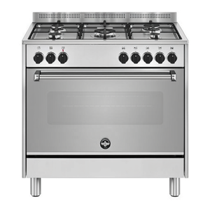 Cucina gas 5 zone Forno elettrico AMERICANA AMN965EXV 24 Inox Classe A (89,7x60x87cm) - Product Image 2