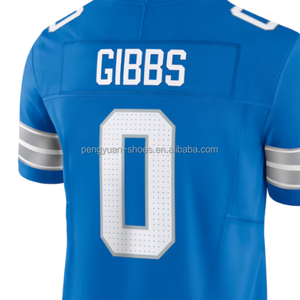 Versand bereit Jahmyr Gibbs #0 Weiß Genähtes American Football-Trikot in bester Qualität - Product Image 3