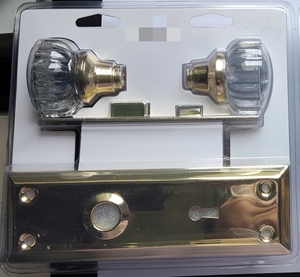 Ensemble de serrures à clé mortaise en acier avec bouton de remplacement pour portes antiques intérieures de 1-3/8 po-1-3/4 po avec serrures cassées - Product Image 5