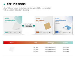 Alexer yara temas tabakası şeffaf cilt gözyaşları silikon bandajlar levhalar için aşınma basıncı boğaz venöz arteriyel ülser - Product Image 4