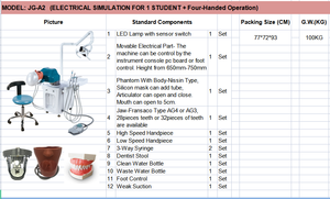 Equipo de práctica de odontología, equipo para mejorar las habilidades de operación de dentista, equipo de examen de dentista - Product Image 6