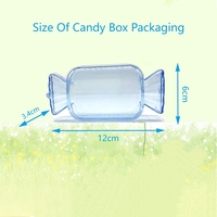 Boîtes d'emballage cadeau en plastique transparent Boîte de casse-croûte portable Vente en gros Fournisseur de boîtes de bonbons de forme unique