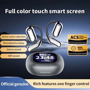 Nouvel Écouteur Gaming TWS Q16 Pro 2025 à Affichage Numérique LED, Conduction Osseuse, Ouvert, V5.4, Clip Auriculaire, Sans Fil - Product Image 3