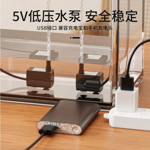 Bomba de agua con energía Solar, Mini bomba sumergible DC USB para acuario, bomba de circulación con Panel Solar para uso en interiores y exteriores - Product Image 3
