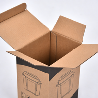 Ensemble de boîtes en carton ondulé, plusieurs tailles, livraison e-commerce, déménagement, emballage
